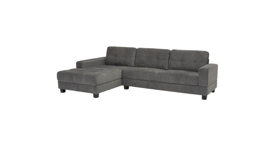 Jerry Corner Grey Fabric Sofa