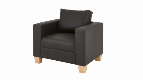 Chesterfield 1 Seater PVC Sofa
