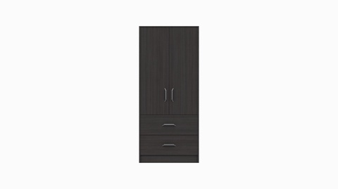 Marlow - Anthracite Oak 2 Door Combi Wardrobe