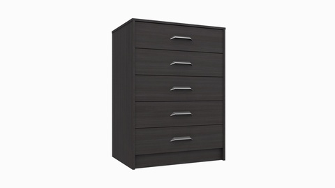 Marlow Anthracite Oak 5 Drawer Chest