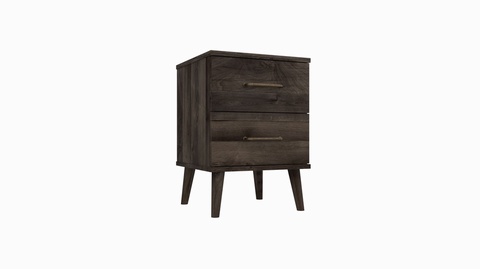 Oakleigh Dark 2 Drawer Bedside