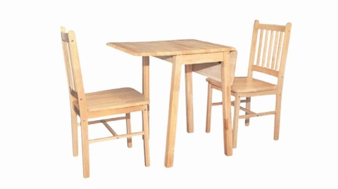 Drop-Leaf Table & 2 Chairs
