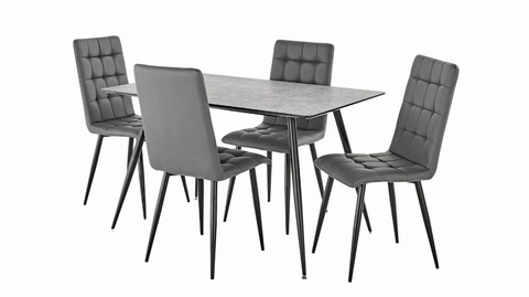 Miami Table & 4 Milan Chairs