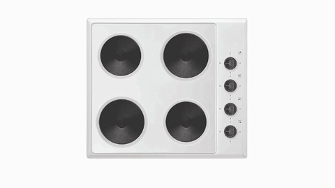 Electric Hob - White  - 4 Rings