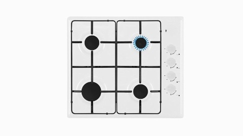 Gas Hob 4 Burner-White
