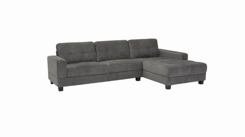 Jerry Corner Grey Fabric Sofa
