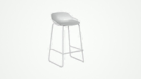 Rocco White Bar Stool