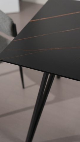 Leyton Black Marble Table